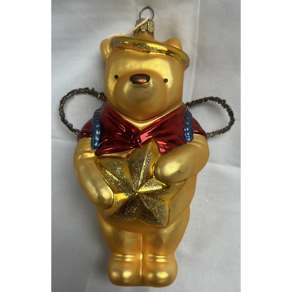 Vintage Disney Christmas‎ Ornament Angel Pooh 90s